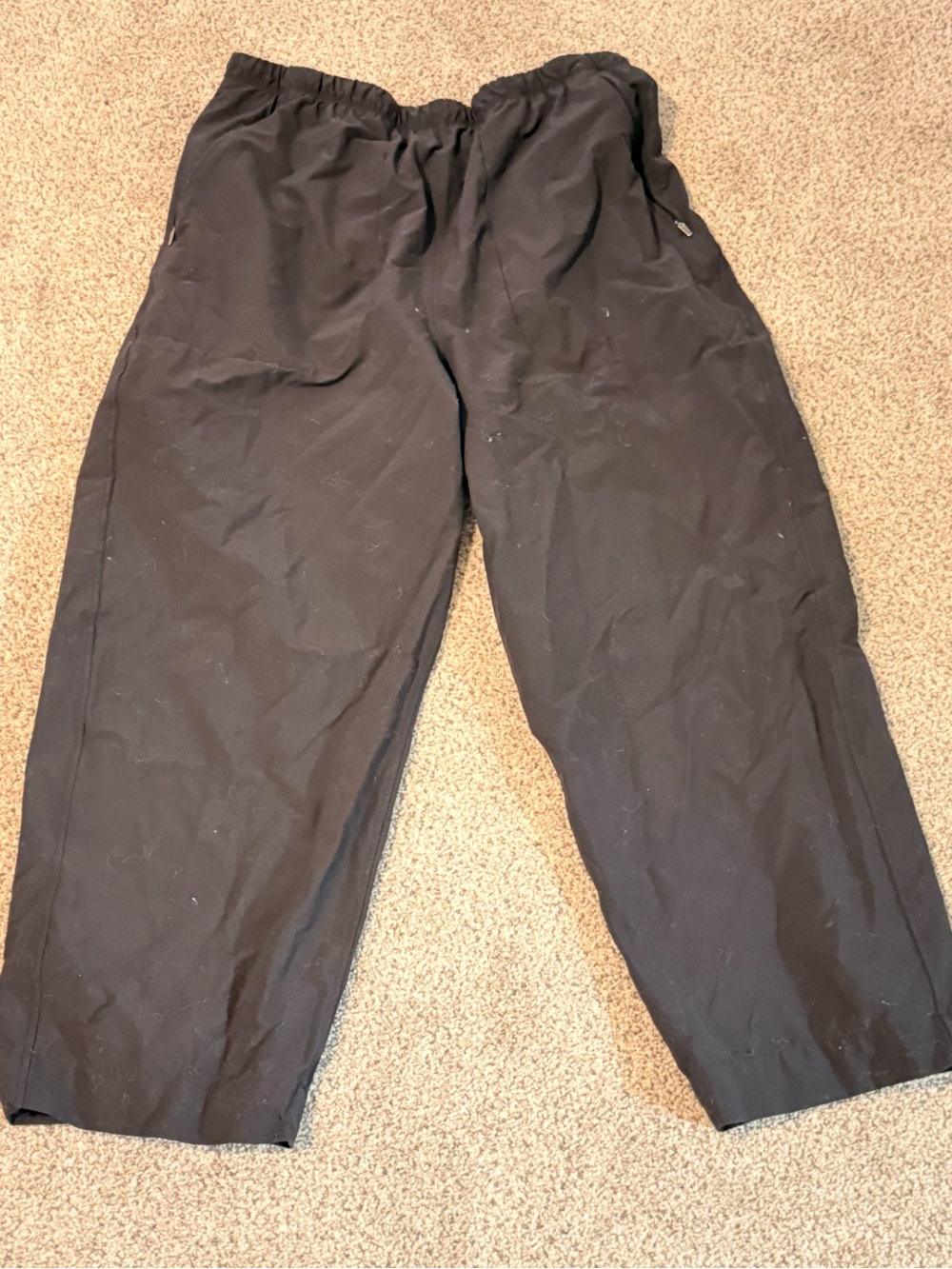 lululemon athletica  Black Elastic-Waist Jogger Pants